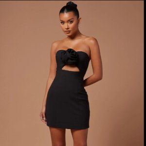 Fashion Nova -Sophia Grace Rose Mini Black Dress Size Small